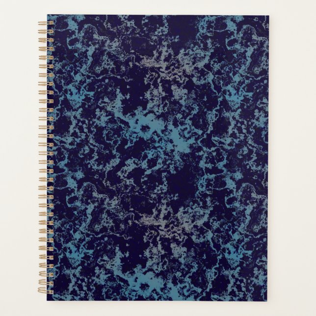 Blue Abstract  Planner (Front)