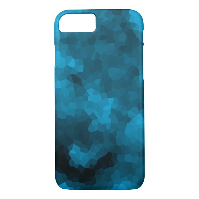 Blue abstract polygonal background Case-Mate iPhone case (Back)