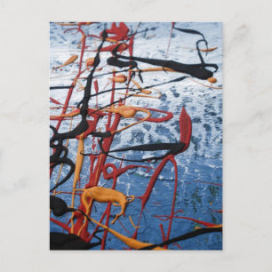 Blue Abstract Postcard