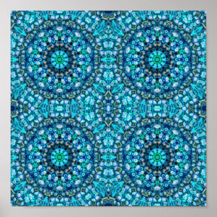 Blue Abstract Poster
