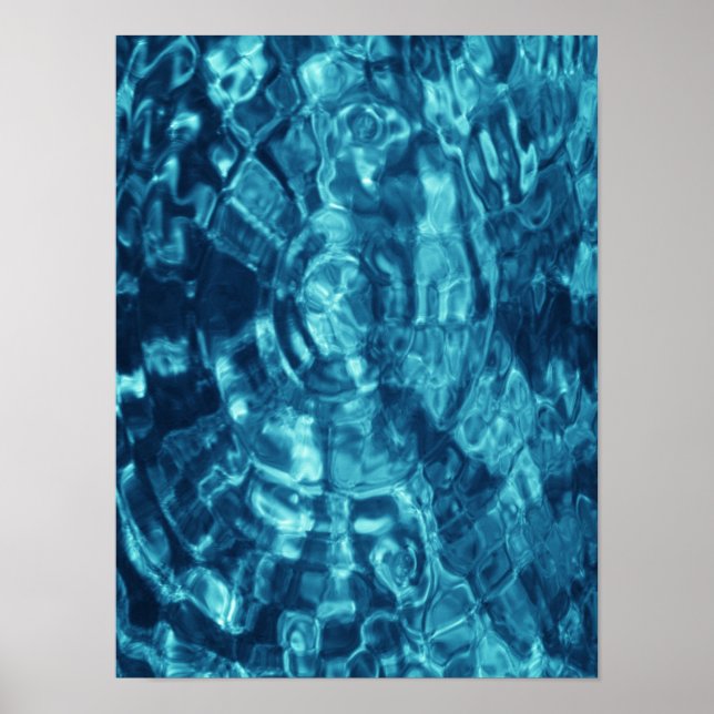 Blue Abstract Poster (Front)