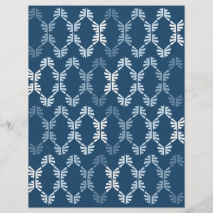 Blue Abstract Scrapbook Paper