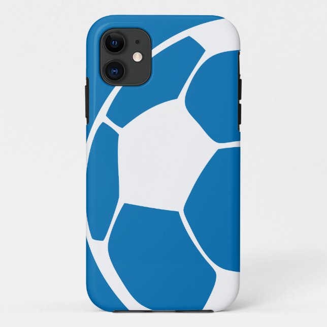 Blue Abstract Soccer iPhone 5 Case (Back)