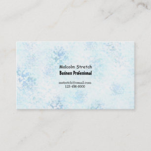 Blue Abstract Stipple Contemporary Business Card