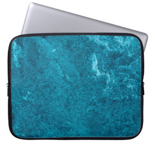 Blue abstract textureabstract, art, graphic decor, laptop sleeve