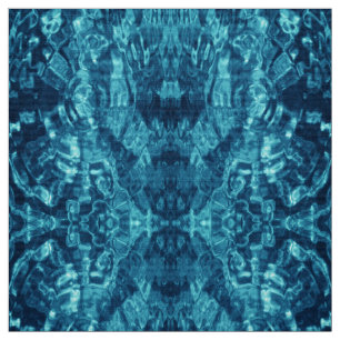 Blue Abstract Water Photo Fabric