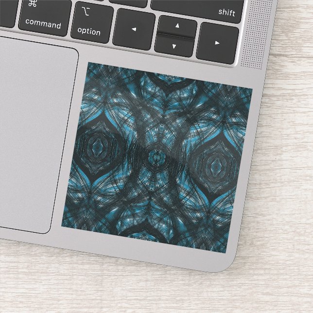 Blue Abstract Watercolor Art (Detail)