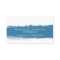 Blue Abstract Watercolor Splash Business Card