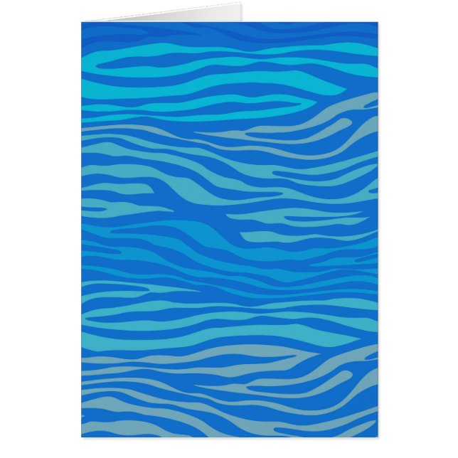 Blue Abstract Zebra Stripe (Front)