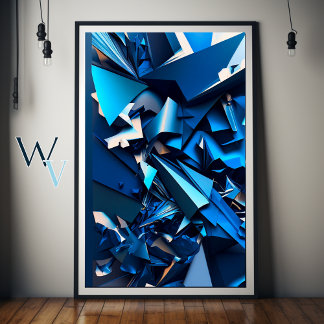 Blue Abstraction Poster