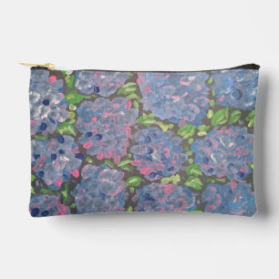 Blue Abundance Floral Accessories Pouch