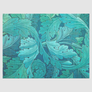 Blue Acanthus Leaf Tissue Paper