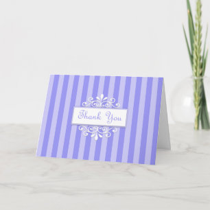 Blue Accented Thank You Greeting Card