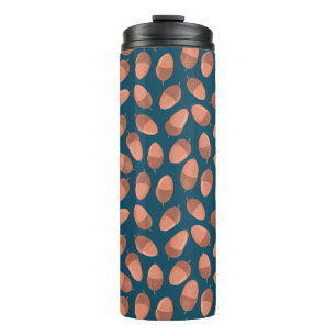 Blue Acorn pattern Thermal Tumbler