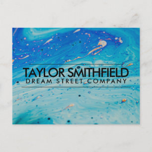 Blue Acrylic Modern Professional Invitation Postcard