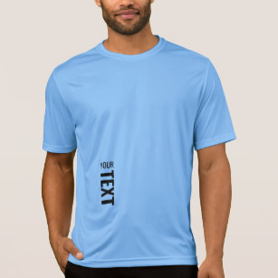 Blue Activewear Sport Competitor Mens Modern T-Shirt