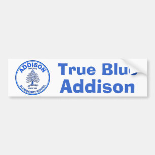 Blue Addison Bumper Sticker