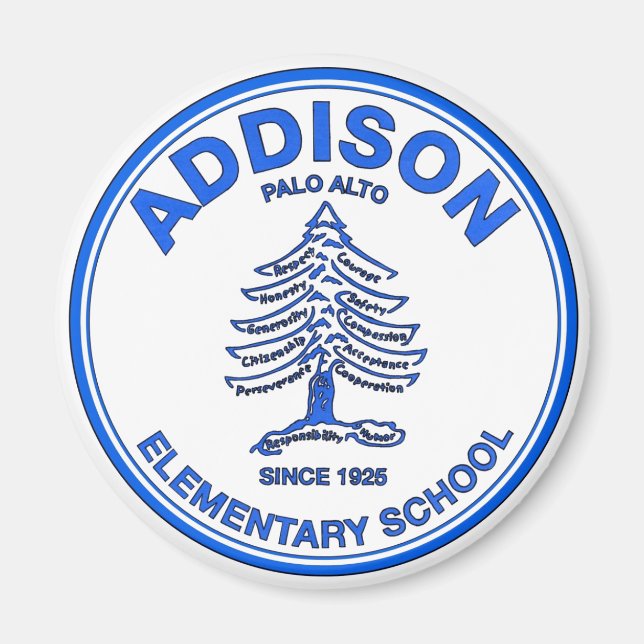 Blue Addison Magnet (Front)
