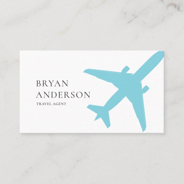 Blue Aeroplane Business Card (Front)