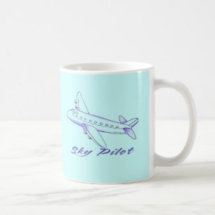 Blue Aeroplane Sky Pilot Coffee Mug