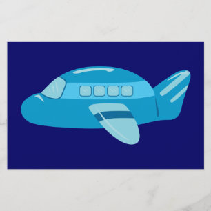 Blue Aeroplane Stationery