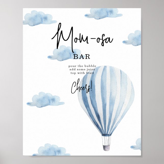 Blue Aerostat - mum-osa bar Poster (Front)