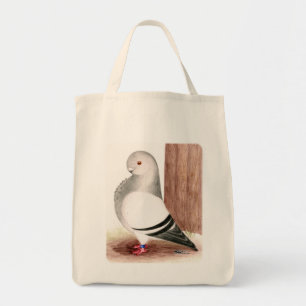 Blue African Owl Pigeon Tote Bag