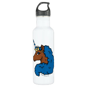 Blue Afro Unicorn 710 Ml Water Bottle