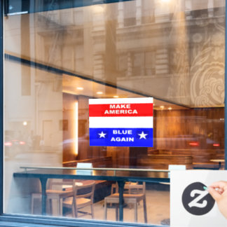 Blue Again Window Cling