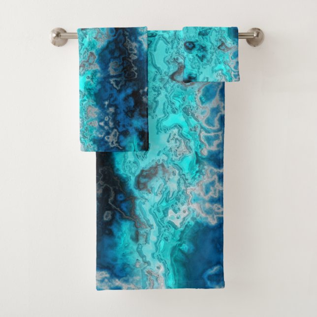 Blue Agate Bath Towel Set (Insitu)
