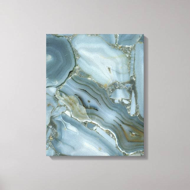 Blue agate canvas print (Front)