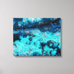 Blue Agate Canvas Print