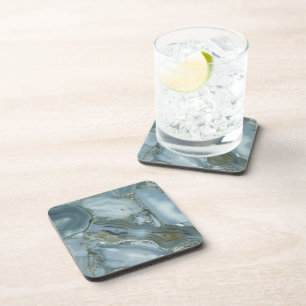 Blue agate coaster