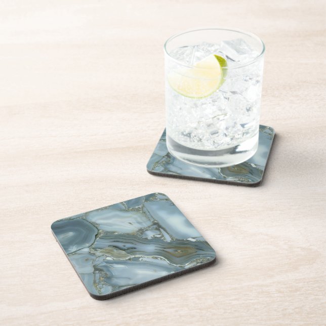 Blue agate coaster (Right Side)