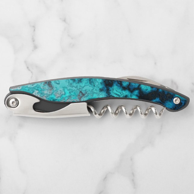 Blue Agate Corkscrew (Front)