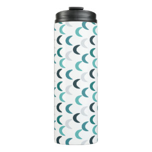 Blue Agate Crescents  Thermal Tumbler
