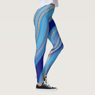 Blue Agate Inspired Leggings