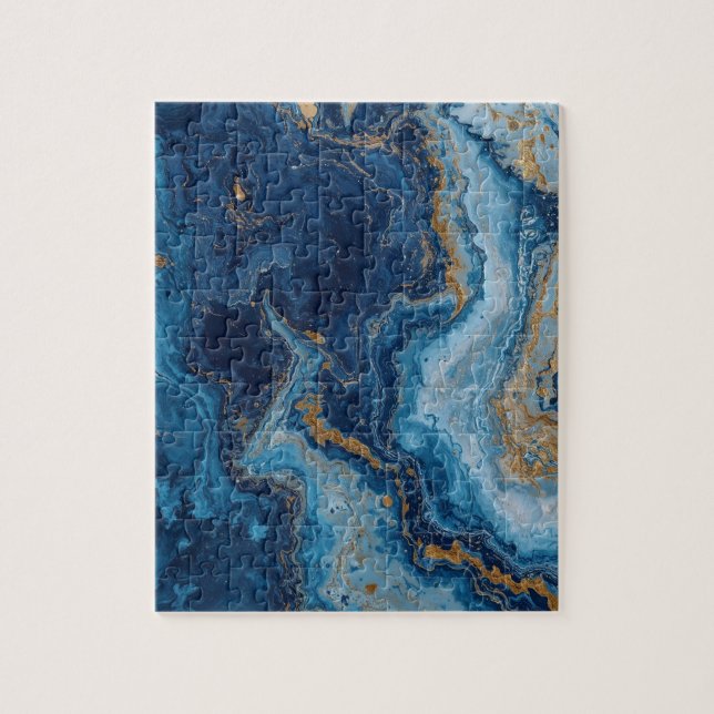 Blue Agate Jigsaw Puzzle (Vertical)