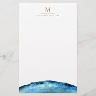Blue Agate Stationery