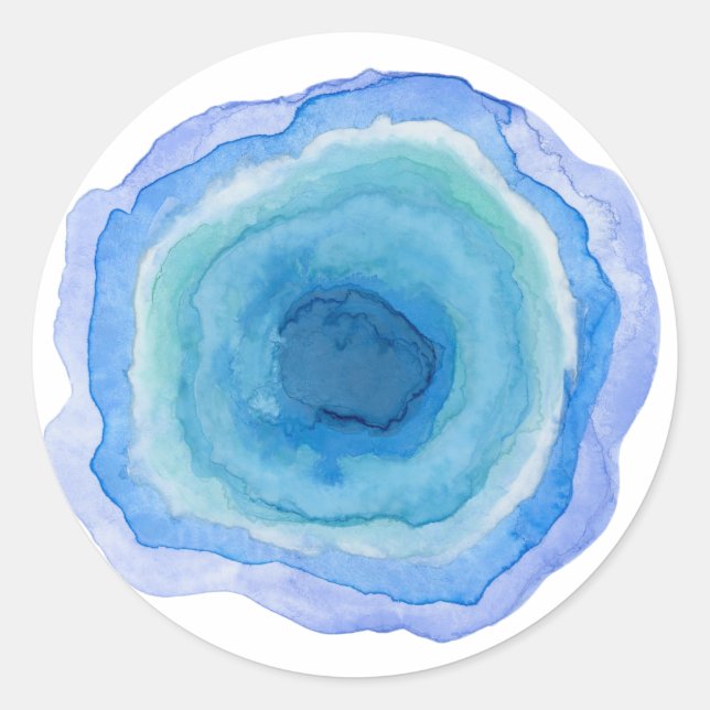 Blue Agate Stone Sticker (Front)