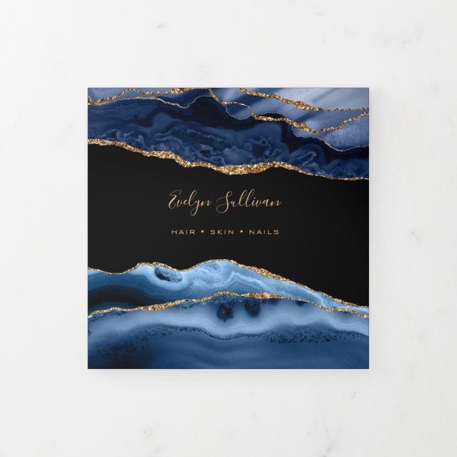 Blue Agate Trifold Brochure (Cover)