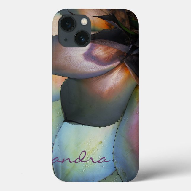 Blue Agave Succulent iPad Case *personalise* (Back)