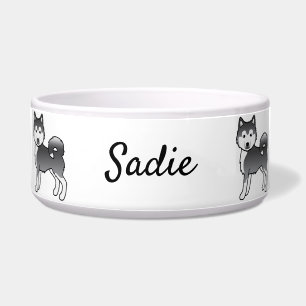Blue Alaskan Malamute Cartoon Dogs & Custom Name