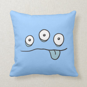 Blue Alien Monster Cushion