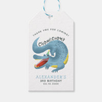 Blue Alligator Birthday Party Favour