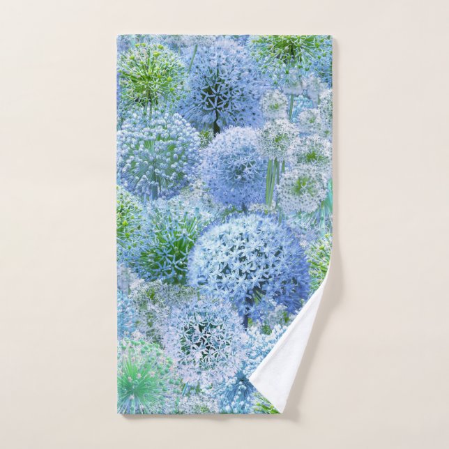 Blue Alliums Hand Towel (Hand Towel)