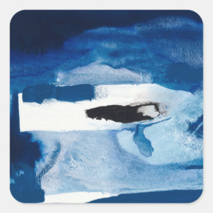 Blue Amore II Square Sticker
