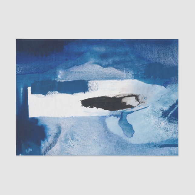 Blue Amore II Tissue Paper (Front)