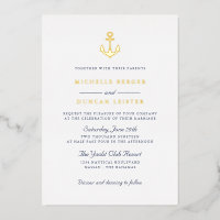 Blue Anchor Classic Nautical Yacht Club Wedding