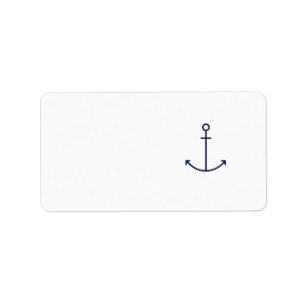 Blue Anchor Label